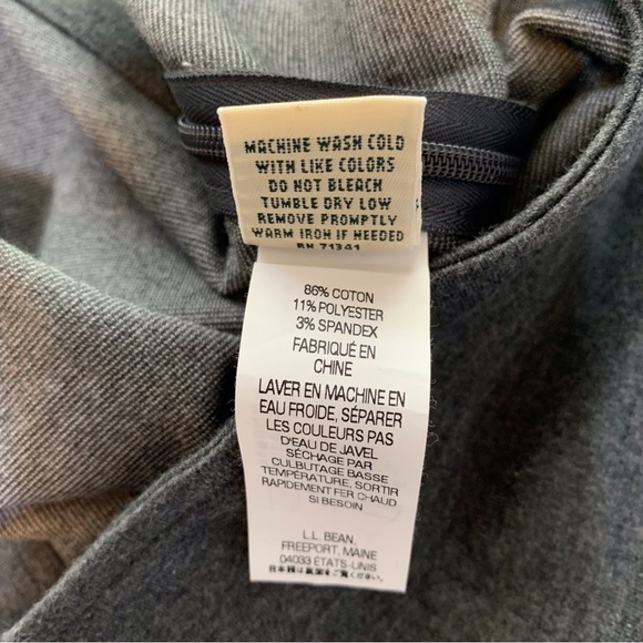 LL Bean Women's Size 16 Pants Classic Fit Straight Gray - Picture 10 of 11